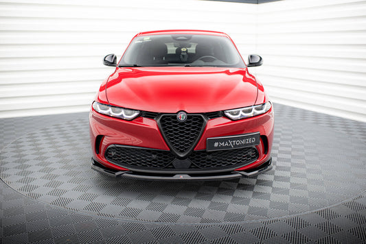 Maxton Front Ansatz V.1 für Alfa Romeo Tonale Mk1 schwarz Hochglanz