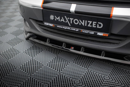Maxton Front Ansatz für Ford Transit Courier Mk1 schwarz Hochglanz