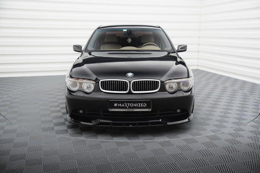 Maxton Front Ansatz für BMW 7 E65 schwarz Hochglanz