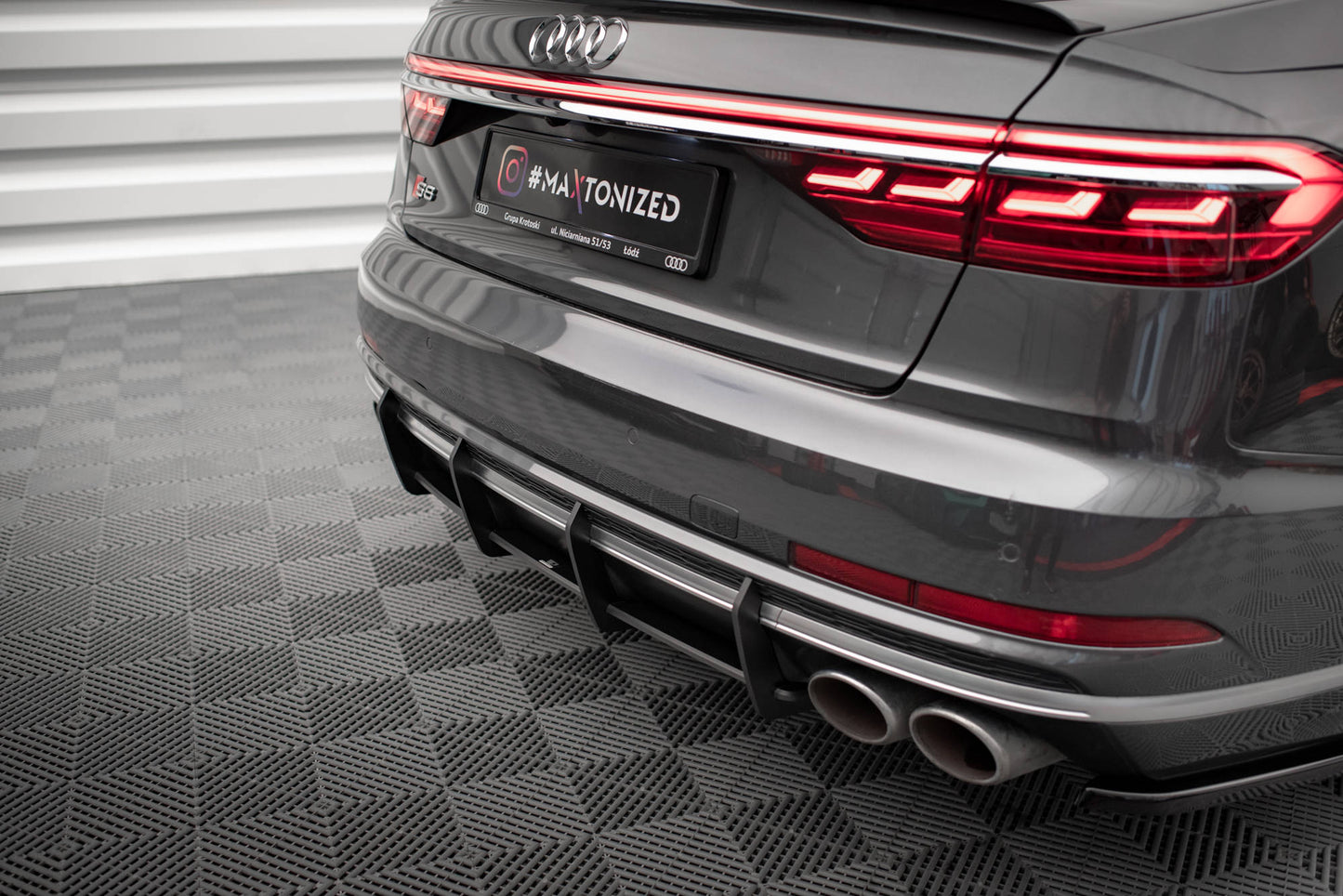 Maxton Street Pro Heckschürze für Audi S8 D5