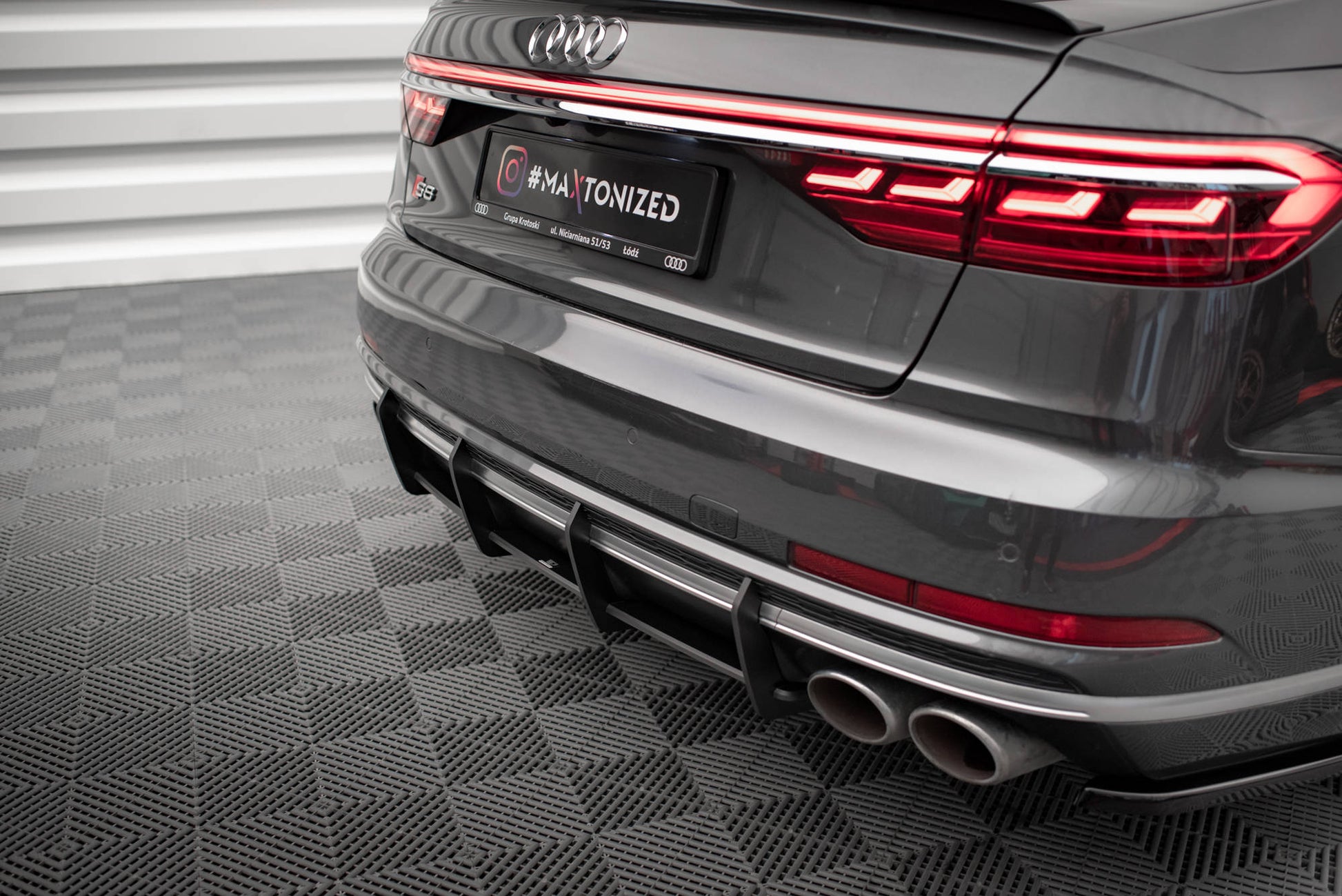 Maxton Street Pro Heckschürze für Audi S8 D5