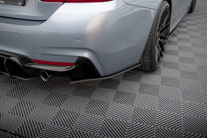 Maxton Street Pro Heck Ansatz Flaps Diffusor für BMW 4er35i Coupe M-Paket F32
