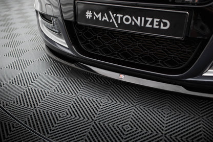 Maxton Front Ansatz V.2 für Renault Megane GT Mk3 Facelift schwarz Hochglanz