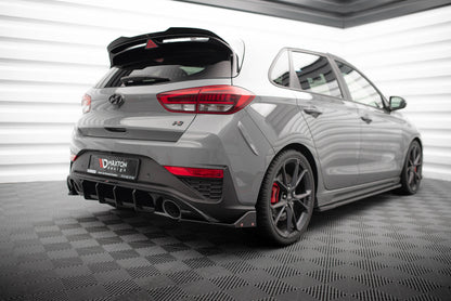 Maxton Heck Ansatz Flaps Diffusor V.4 +Flaps für Hyundai I30 N Hatchback Mk3 Facelift
