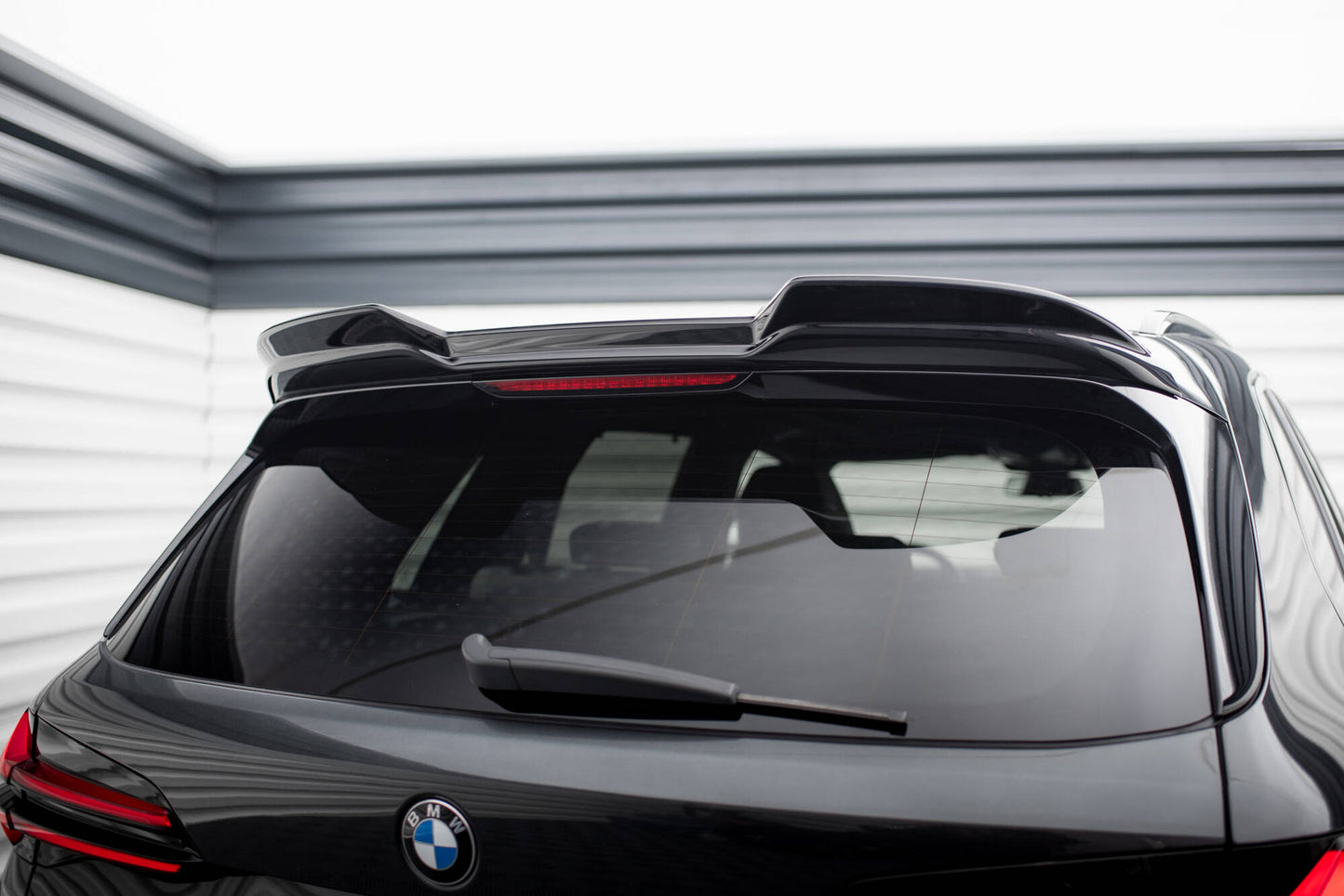 Maxton Spoiler CAP für 3D BMW X5 M F95 Facelift schwarz Hochglanz