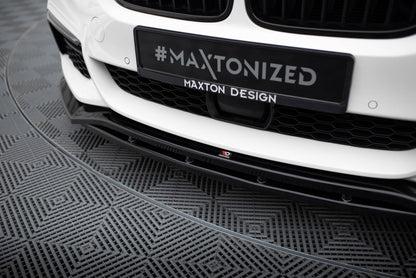 Maxton Front Ansatz V.3 für BMW 5er M-Paket G30 / G31 schwarz Hochglanz