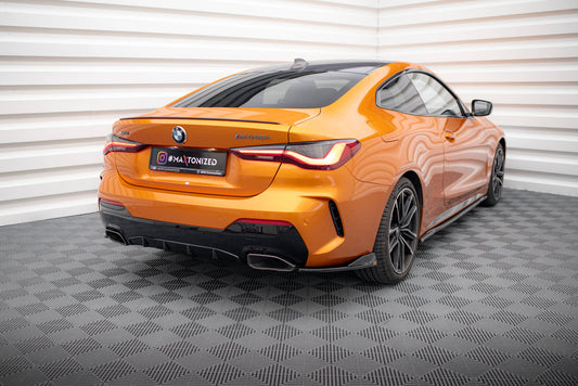 Maxton Heck Ansatz Flaps Diffusor V.2 für BMW M440I G22 schwarz Hochglanz