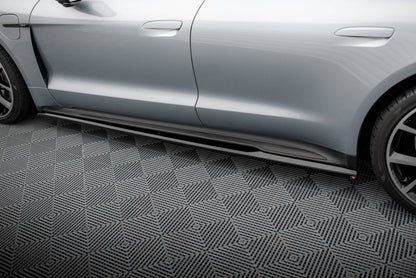Maxton Seitenschweller Ansatz für Porsche Taycan Sport Design / Taycan 4 Sport Design / Taycan 4S Design / Taycan GTS Spor...