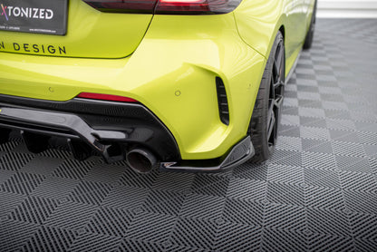 Maxton Heck Ansatz Flaps Diffusor für V.8 BMW 1er M-Paket / M135i F40 schwarz Hochglanz