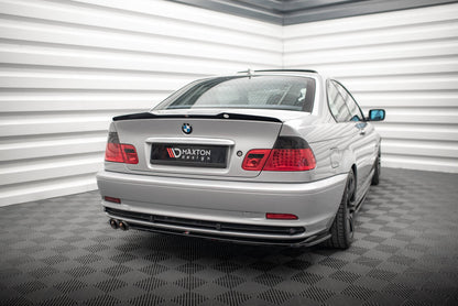 Maxton Spoiler CAP V.2 für BMW 3er Coupe E46 schwarz Hochglanz