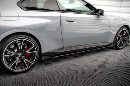 Maxton Side Flaps BMW 2 Coupe M-Paket / M240i G42 schwarz Hochglanz