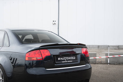 Maxton Spoiler CAP für Audi RS4 Limousine B7 schwarz Hochglanz