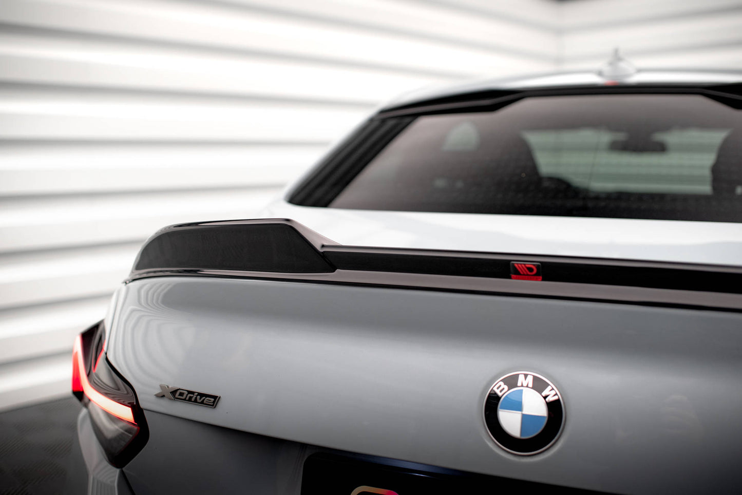 Maxton Spoiler CAP für 3D BMW 2 Coupe G42 / M2 G87 schwarz Hochglanz