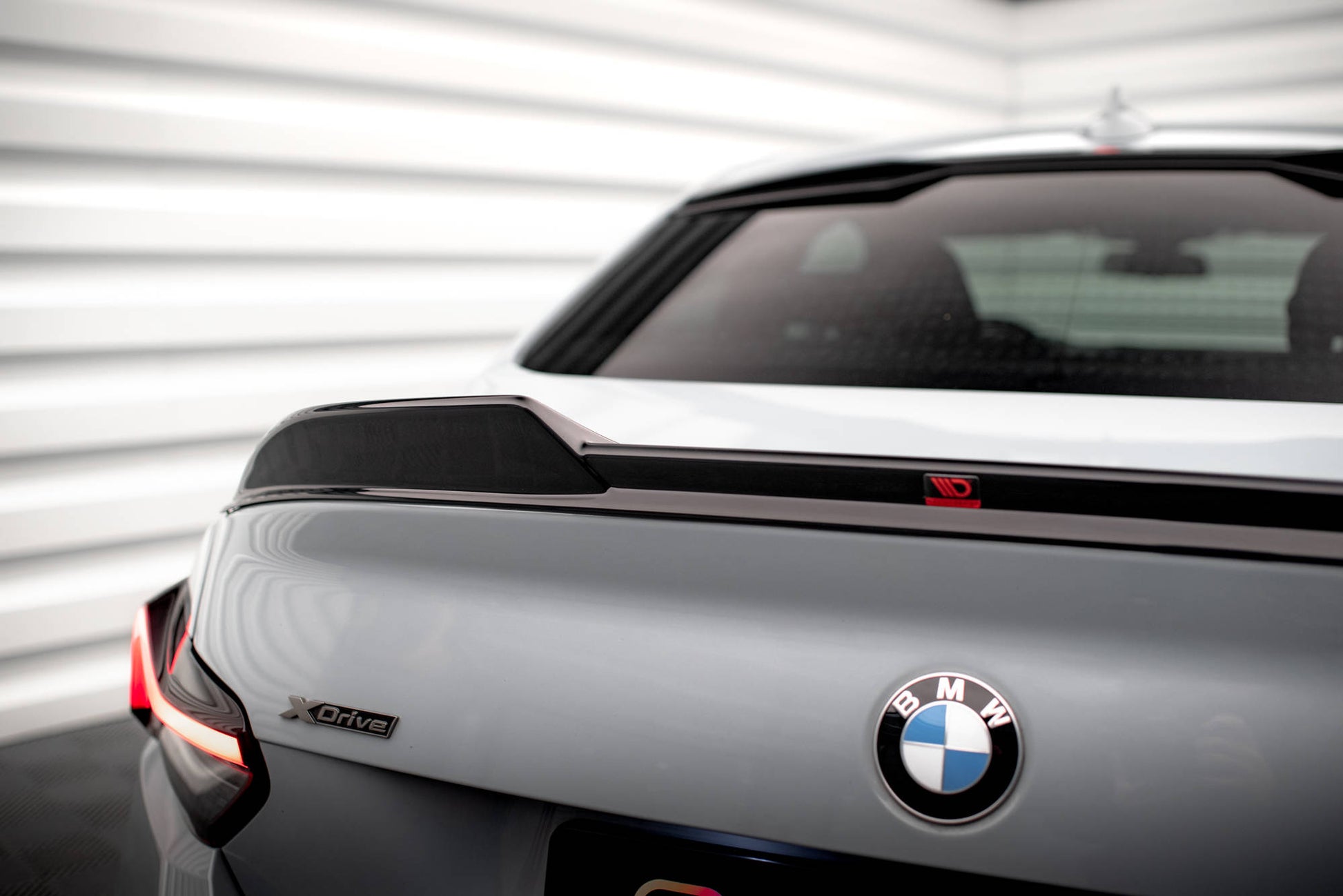 Maxton Spoiler CAP für 3D BMW 2 Coupe G42 / M2 G87 schwarz Hochglanz