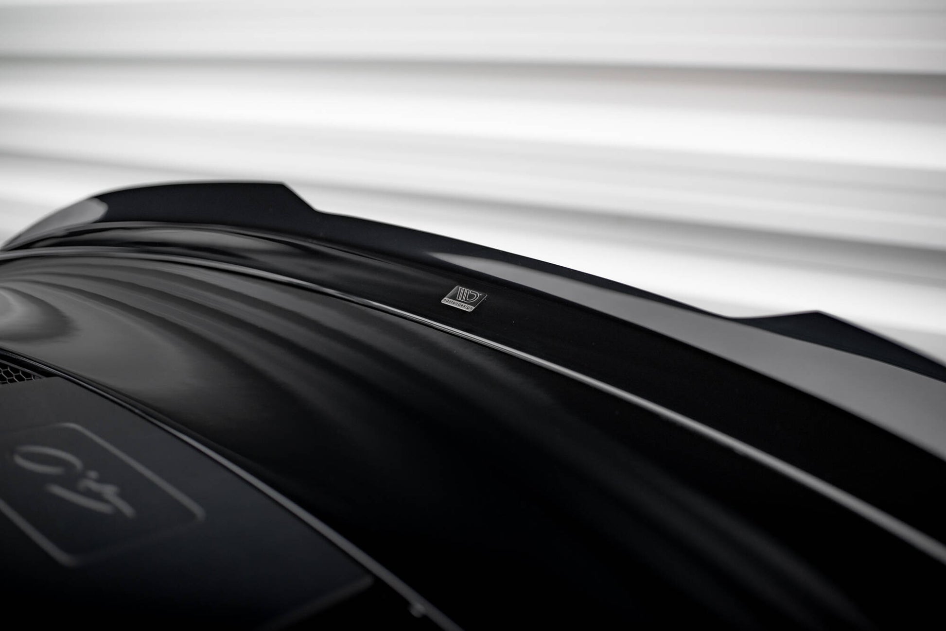 Maxton Niedriger Spoiler CAP für Porsche 911 992 GT3 schwarz Hochglanz