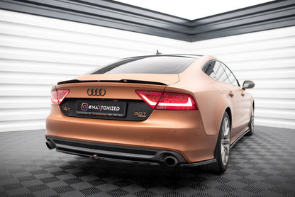 Maxton Spoiler CAP für Audi A7 C7 schwarz Hochglanz