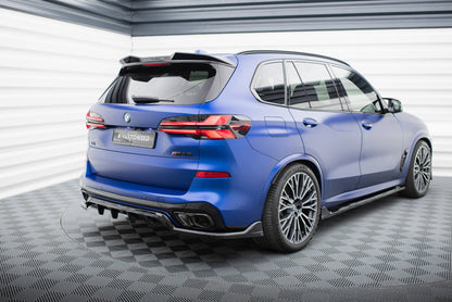 Maxton Mittlerer Diffusor Heck Ansatz DTM Look für V.2 BMW X5 M-Paket G05 Facelift schwarz Hochglanz