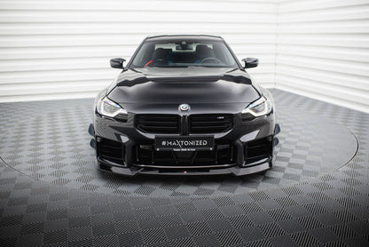 Maxton Front Ansatz V.2 für BMW M2 G87 schwarz Hochglanz