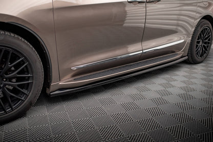 Maxton Seitenschweller Ansatz für Chrysler Pacifica Mk2 schwarz Hochglanz
