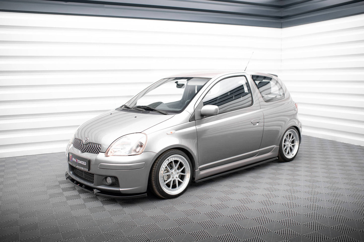 Maxton Seitenschweller Ansatz für Toyota Yaris T-Sport Mk1 Facelift schwarz Hochglanz