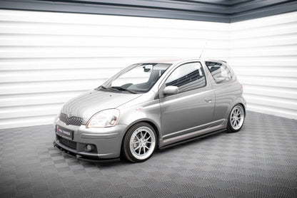 Maxton Seitenschweller Ansatz für Toyota Yaris T-Sport Mk1 Facelift schwarz Hochglanz