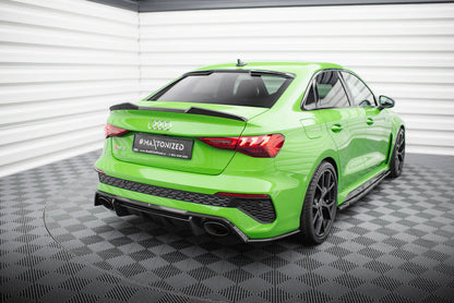 Maxton Carbon Fiber Heck Ansatz Flaps Diffusor V.2 für  Audi RS3 Limousine 8Y