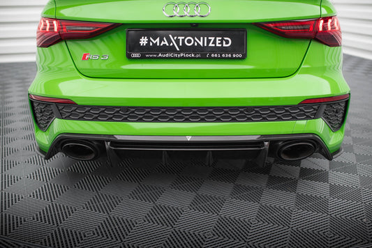 Maxton Carbon Fiber Diffusor Heck Ansatz für Audi RS3 8Y