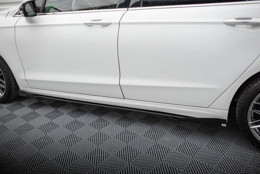 Maxton Street Pro Seitenschweller Ansatz für + Flaps Ford Mondeo Sport Mk5 Facelift / Fusion Sport Mk2 Facelift schwarz Ho...