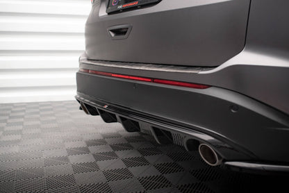 Maxton Diffusor Heck Ansatz für Ford Edge Mk2 schwarz Hochglanz