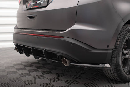 Maxton Heck Ansatz Flaps Diffusor V.1 für Ford Edge Mk2 schwarz Hochglanz