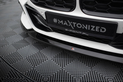 Maxton Front Ansatz für BMW Z4 M40i / M-Paket G29 Facelift schwarz Hochglanz