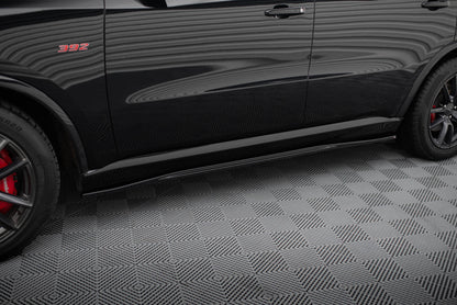Maxton Seitenschweller Ansatz für Dodge Durango SRT Mk3  schwarz Hochglanz