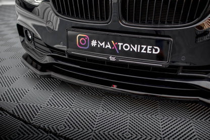 Maxton Front Ansatz V.1 für BMW 4er Coupe / Gran Coupe / Cabrio F32 / F36 / F33 schwarz Hochglanz