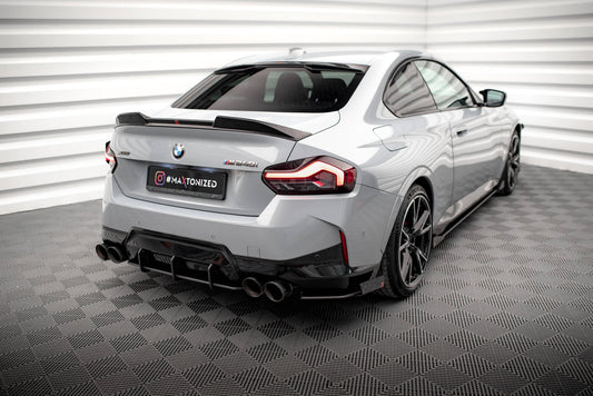 Maxton Street Pro Heck Ansatz Flaps Diffusor +Flaps für BMW 2 Coupe M240i G42 schwarz Hochglanz