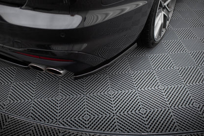 Maxton Heck Ansatz Flaps Diffusor für Audi S4 B9 Facelift schwarz Hochglanz