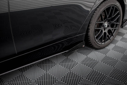 Maxton Side Flaps BMW 4er Gran Coupe F36 schwarz Hochglanz