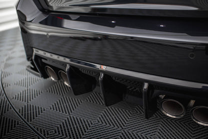 Maxton Diffusor Heck Ansatz V.1 für BMW M2 G87 schwarz Hochglanz