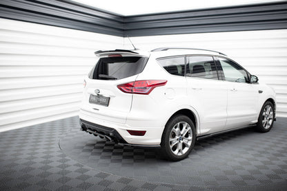 Maxton Spoiler CAP für Ford Kuga ST-Line Mk2 schwarz Hochglanz