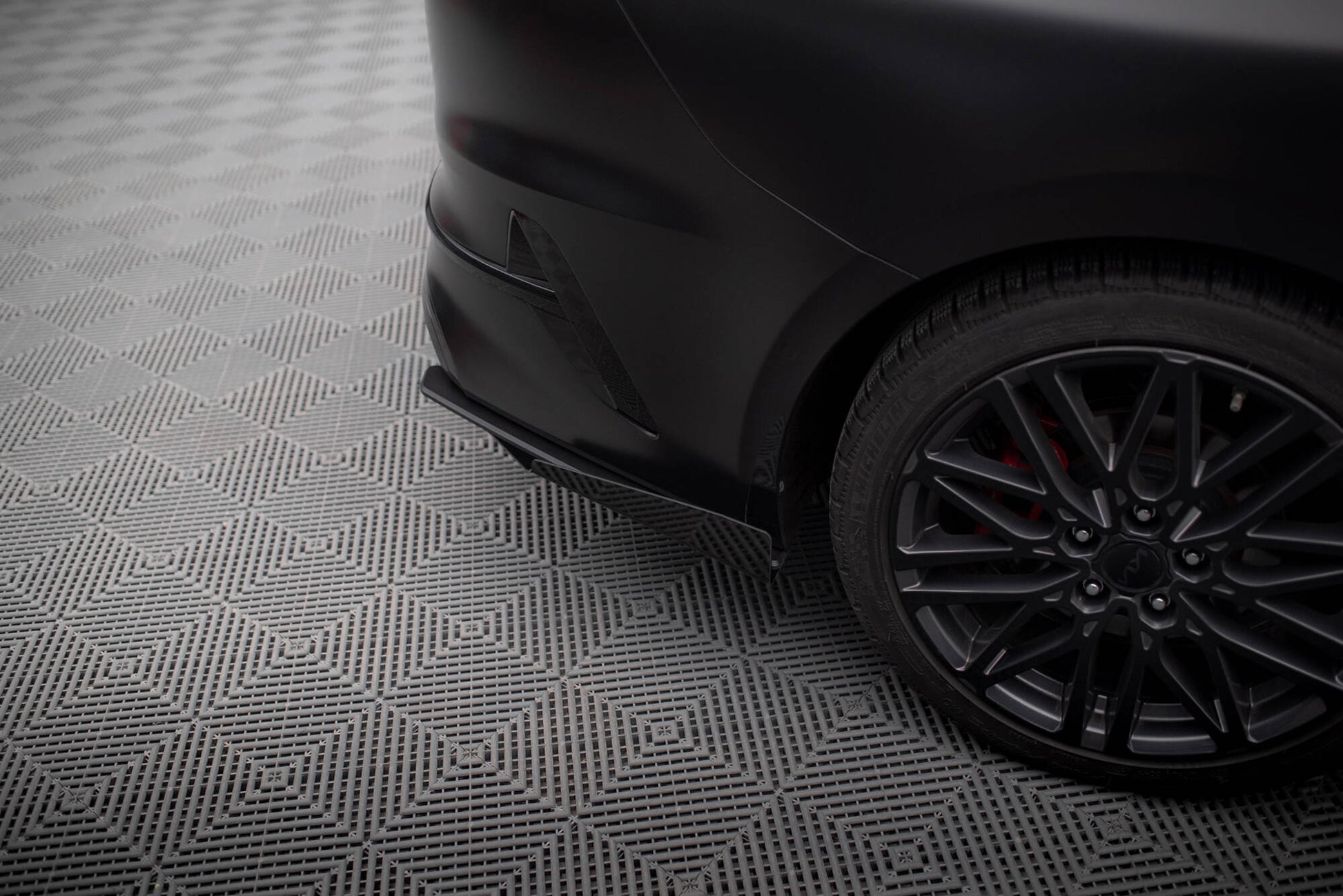 Maxton Hintere Seiten Flaps für Kia Proceed GT Mk1 Facelift schwarz Hochglanz