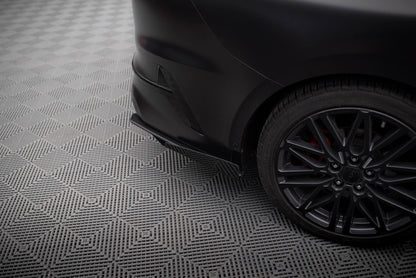 Maxton Hintere Seiten Flaps für Kia Proceed GT Mk1 Facelift schwarz Hochglanz
