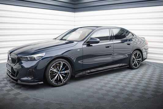 Maxton Seitenschweller Ansatz für V.1 für BMW 5er M-Paket G60 schwarz Hochglanz