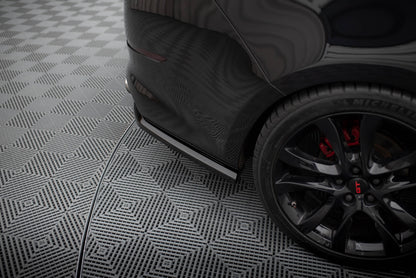 Maxton Mittlerer Diffusor Heck Ansatz DTM Look für Kia Optima Mk3 schwarz Hochglanz