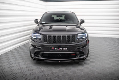 Maxton Front Ansatz für Jeep Grand Cherokee SRT WK2 Facelift schwarz Hochglanz