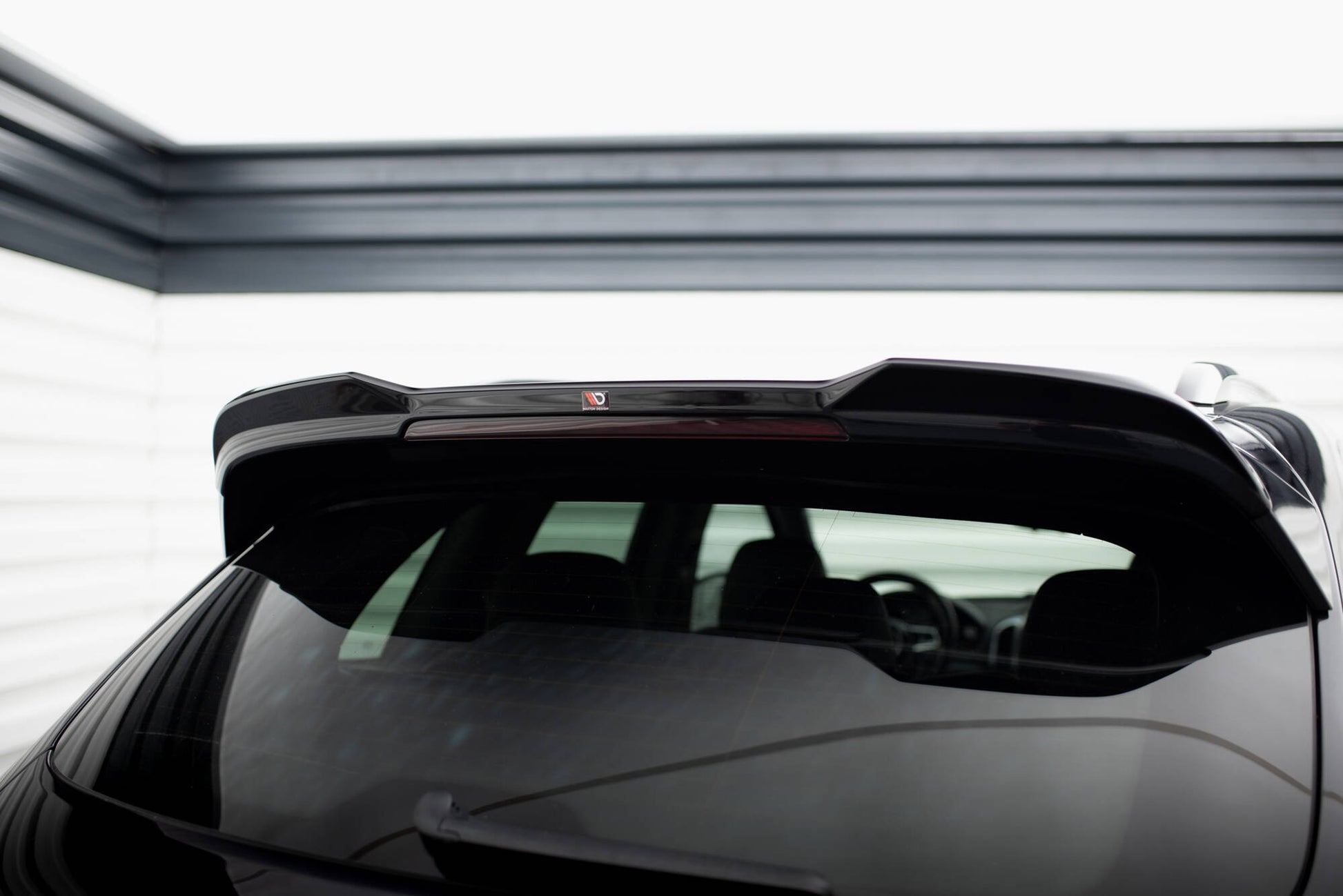 Maxton Spoiler CAP für 3D Porsche Cayenne Mk2 Facelift schwarz Hochglanz