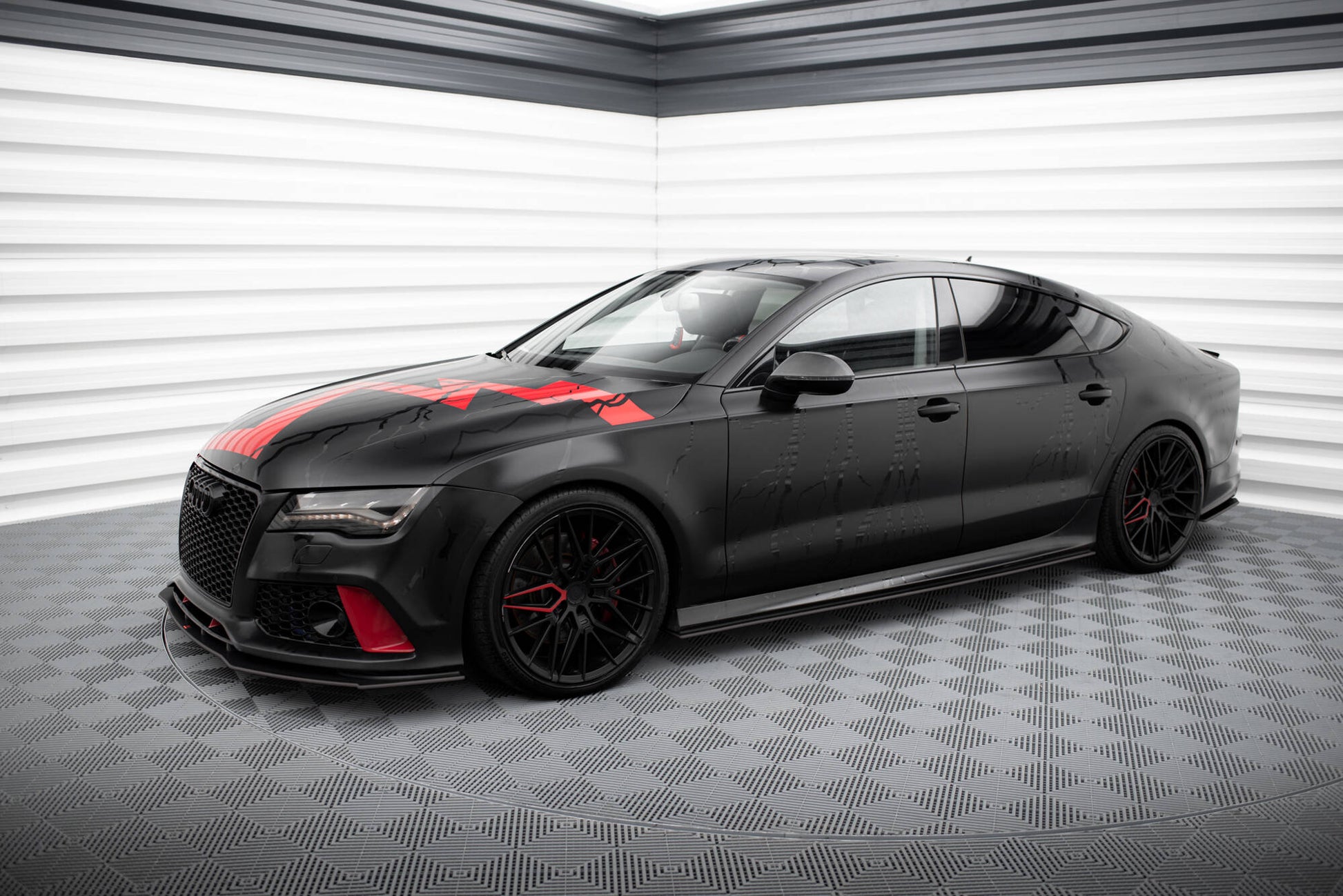 Maxton Street Pro Front Ansatz für für Audi A7 RS7 Look C7