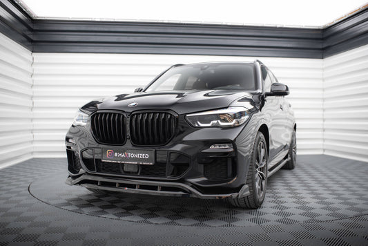 Maxton Front Ansatz V.2 für BMW X5 M-Paket G05 schwarz Hochglanz