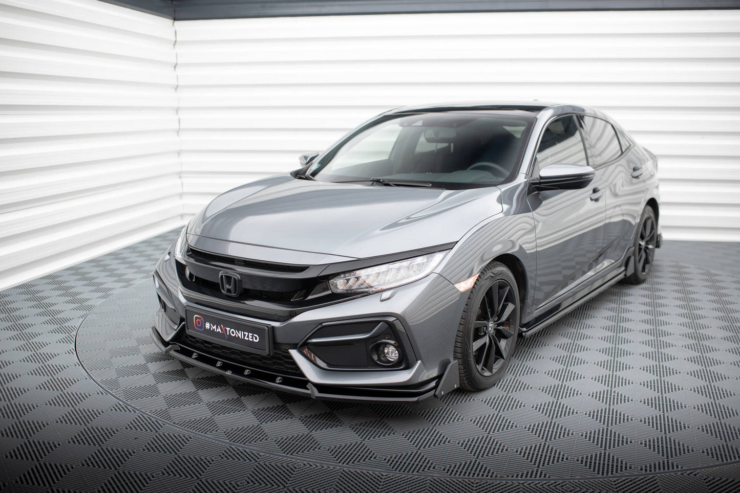 Maxton Front Ansatz +Flaps für Honda Civic Sport Mk 10