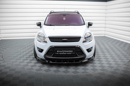 Maxton Front Ansatz für Ford Kuga ST Mk1 schwarz Hochglanz