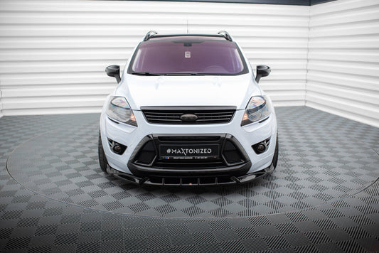 Maxton Front Ansatz für Ford Kuga ST Mk1 schwarz Hochglanz