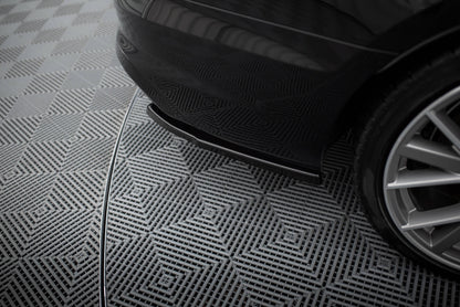 Maxton Heck Ansatz Flaps Diffusor für Audi S4 B9 Facelift schwarz Hochglanz